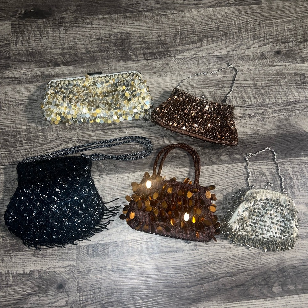 5 Sparkly Mini Purses Bundle - image 1